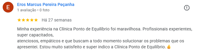 Avaliação de Eros Marcus Pereira Peçanha no Google